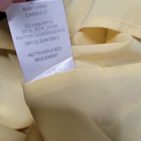 For Love & Lemons Maison Maxi Dress Yellow Womens Sz Sm Floral Sleeveless boho - Picture 11 of 13